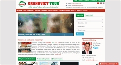 Desktop Screenshot of grandviettour.com